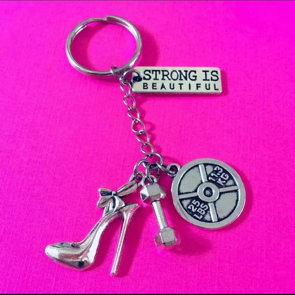 Accessories - Strong is Beautiful Stiletto Workout Keychain
